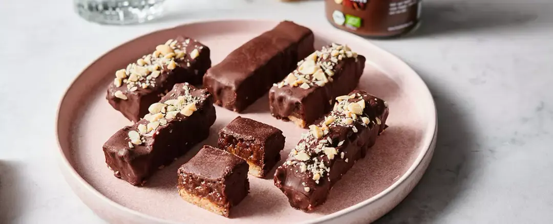 Barre protéinée maison chocolat cacahuète