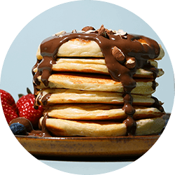 En garniture de pancake