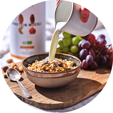 Un petit-déjeuner fort en protéines