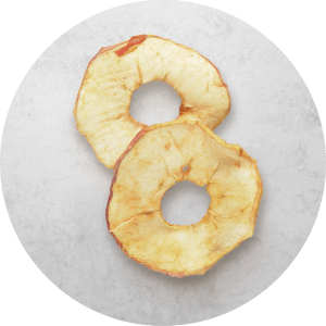 Morceaux de pommes séchées