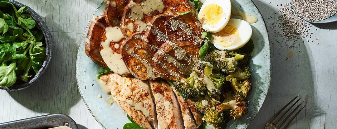 Bowl au poulet et aux patates douces